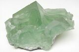 Gemmy, Green Cubic Fluorite Crystals with Phantoms - China #216314-1